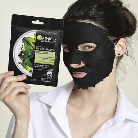 PURE CHARCOAL BLACK SHEET MASK