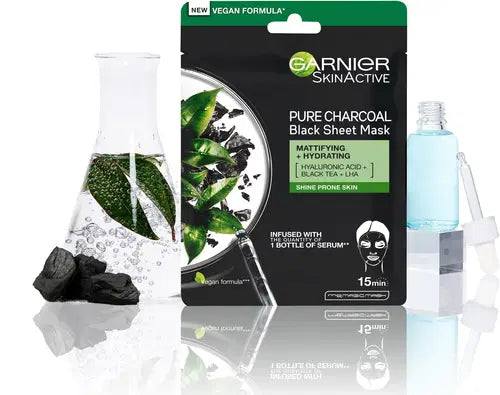 PURE CHARCOAL BLACK SHEET MASK