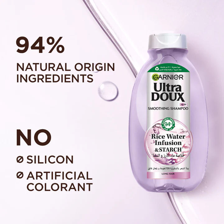 ultra doux smoothing shampoo rice water infusion & starch