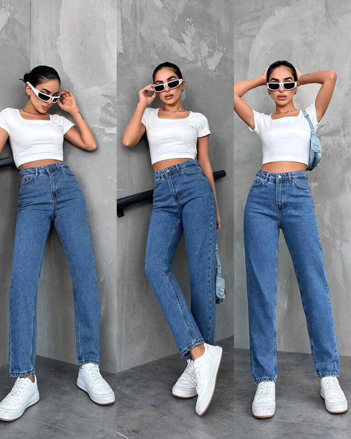 👍momfit   JEANS👍
92% cotton
8% LYCRa