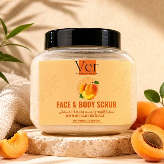 Ver Natural Skincare Face & Body Scrub with Apricot Extract