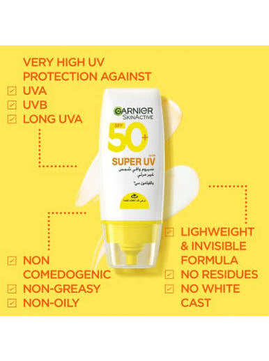 Super uv invisible serum sunscreen