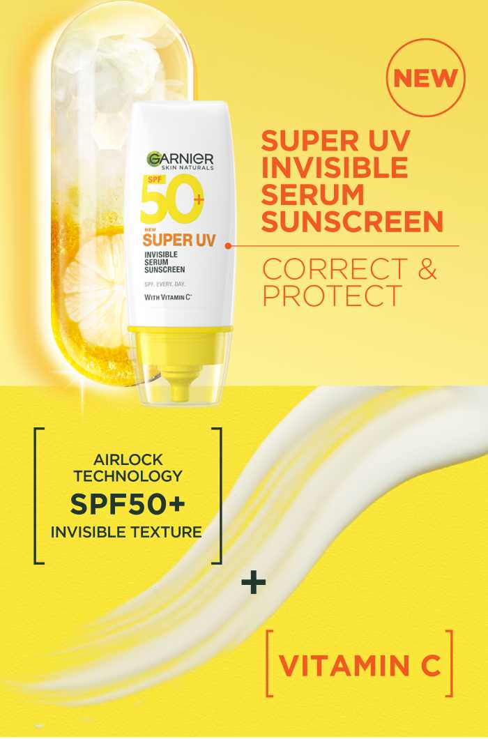 Super uv invisible serum sunscreen