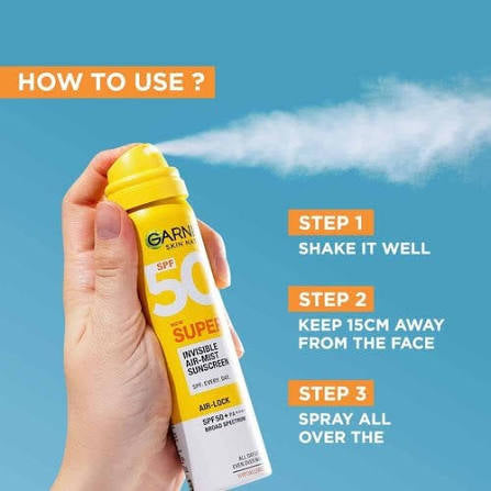 Invisible Air-Mist sunscreen super uv