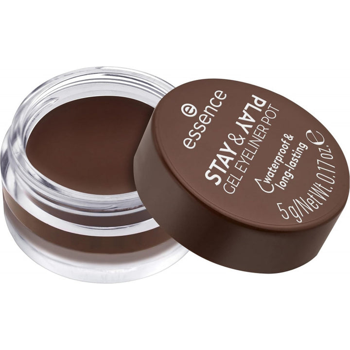 Stay & play Gel eyeliner Pot brown color waterproof