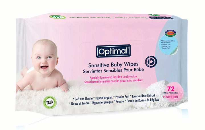 Optimal sensitive baby wipes lingettes sensibles pour bebe