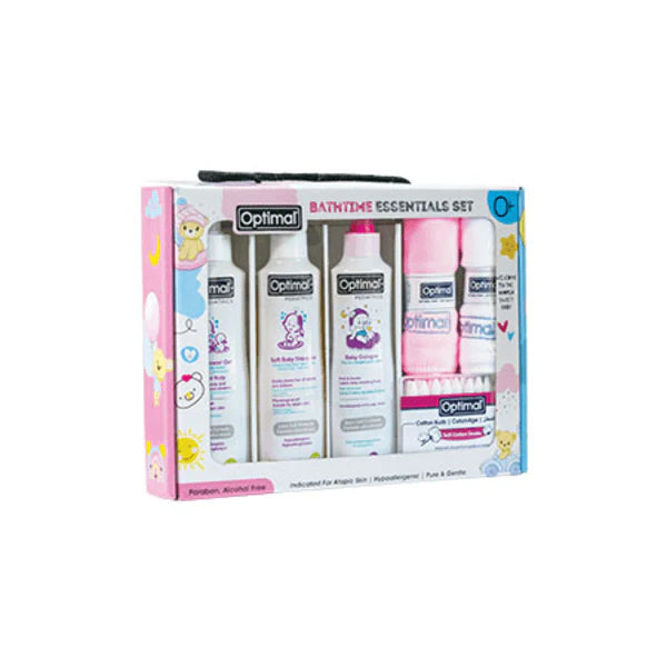Optimal bathtime essentials set