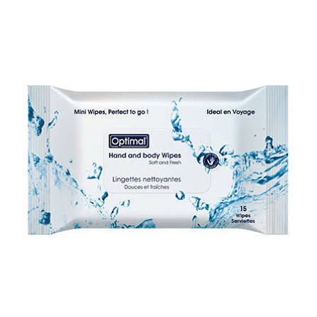 Optimal hand and body wipes soft and fresh