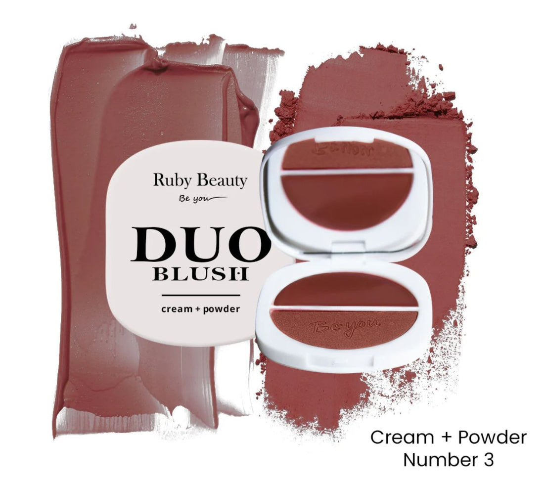 Ruby beauty blush duo cream + powder